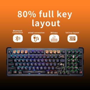 คีย์บอร์ดเกมมิ่งแบบกลไก 99 ปุ่ม รุ่นใหม่ แบบ Triple-Mode ปุ่มเงียบ สวิตช์ Kailh ไฟ RGB Backlit ขนาดเต็ม รองรับ Hot-Swap เชื่อมต่อผ่าน Type-C USB ป้องกันการกดปุ่มซ้อนกัน - Product Image 6