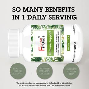 Tabletas de Apoyo Inmunológico con Etiqueta Personalizada, Apoyo Inmunológico para Mujeres y Hombres con Vitamina C, Suplemento Dietético de Apoyo Inmunológico - Product Image 5