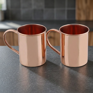 Taza Clásica para Cerveza Moscow Mule, de Cobre Sólido, a Prueba de Fugas, Reutilizable, para Bebidas Heladas, Mayur Exports, Embalaje en Bolsa de Papel, Regalo - Product Image 3