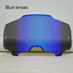 Lentes reemplazables para motocicleta Chopper, lentes acrílicas transparentes rojas anti-UV400 para ciclismo, esquí, deportes al aire libre - Product Image 5
