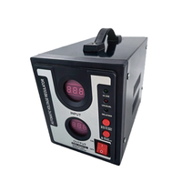 Regulador de Voltaje Automático de CA de 1500W, Estabilizador de 220V Monofásico con Pantalla Digital LED para Electrodomésticos