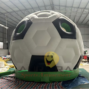 Castillo Inflable Comercial <span class=keywords><strong>de</strong></span> Alquiler, Castillo Hinchable para Niños con Tobogán, Diseño <span class=keywords><strong>de</strong></span> Fútbol, Moonwalk - Product Image 3