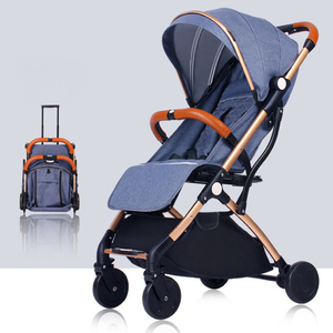 Coches Para Bebes. Poussette pliable de luxe Poussette pour bébé en alliage d'aluminium Poussette compacte et légère Landau pour avion - Product Image 4