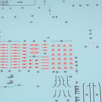 Décalcomanies à l'eau personnalisées ultra-minces en papier, à faible MOQ, avec impression intégrale sans plaque, sur le thème de la science-fiction et du mecha, pour kits de figurines de modèles réduits d'anime