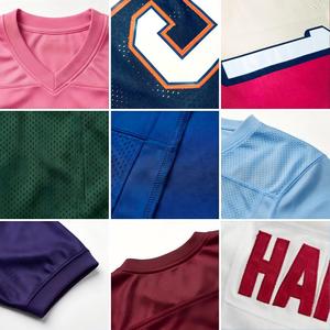 Maillot de football américain rose et violet dégradé par sublimation, vente en gros d'usine, personnalisable avec nom et numéro d'équipe pour club sportif, commande en gros - Product Image 4