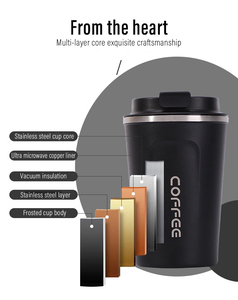 Bouteille d'eau intelligente à LED avec logo personnalisé, 510 ml 380 ml, tasse de voyage isotherme, gourde à double paroi en acier inoxydable pour café - Product Image 2