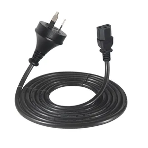 KUNCAN-cables de alimentación australianos para ordenador, 250v, conector Iec 320 C13, Au, 3 pines, Saa, Cable de alimentación