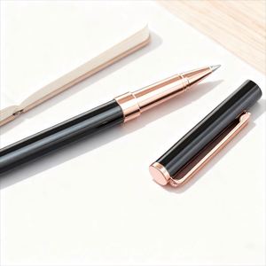 Custom Light Luxury Metal Gel <b>Pens</b> Logo Business Signature 0.5mm Tip Black Ink Custom Promotional <b>Pens</b> for Advertising Marketing - Product Image 2