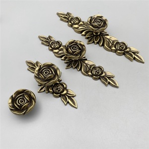 Popular Zinc Alloy Modern Rose Ancient Silver Bronze Lightweight Ring Shape <b>Cabinet</b> Door Drawer Handle and <b>Knob</b> - Product Image 2