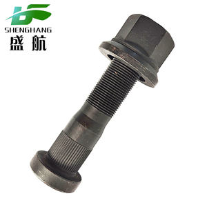 Nieuwe Shenghang <span class=keywords><strong>SAF</strong></span> vervangende wielnaafbout M22*1.5/M24*1.5 40Cr 35CrMo 10.9 12.9 HRC gefosfateerd zilver Dacromet zink - Product Image 2