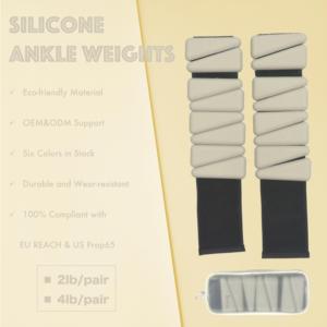 Set de Accesorios de Pilates Beige: Pesas de Silicona para Muñecas y Tobillos, Anillo de Pesas, Barra y Mancuernas para Ejercicio, Yoga y Entrenamiento - Product Image 6