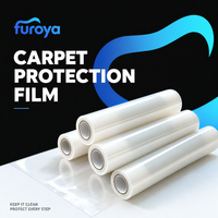 Film de protection souple en PE pour la protection des tapis dans la construction et la décoration intérieure, en rouleaux