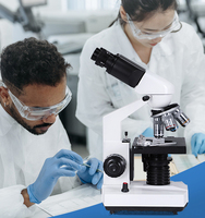 Binocular Biological Microscope for Laboratory Optical Microscope Educational Instrument 40X-1600X Magnification