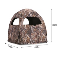 Tente de camouflage de luxe pour la chasse, en tissu Oxford, quatre saisons, vue panoramique, résistante aux intempéries, portable, installation rapide, une chambre