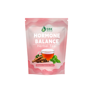 Thé aux herbes de haute qualité pour l'équilibre hormonal, saveur cannelle-menthe verte, 30 sachets de thé, soutien naturel - Product Image 1