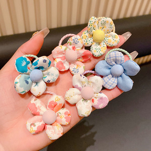 ที่คาดผมเด็กผู้หญิง ดีไซน์สวยงาม ไม่ทำร้ายเส้นผม ผ้าเนื้อละเอียด ลายดอกไม้ น่ารัก สไตล์เกาหลี ทำมือ หวานๆ สำหรับงานปาร์ตี้ - Product Image 4