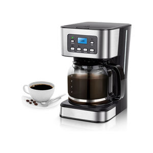 เครื่องชงกาแฟเอสเพรสโซ่แบบกึ่งอัตโนมัติ ความจุ 1.5 ลิตร ทำจากสแตนเลส ใช้ไฟฟ้า/USB พร้อมตัวตั้งเวลาและปรับระดับความเข้มข้นได้ ขายส่ง - Product Image 1