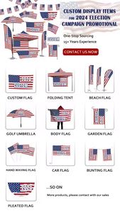 Drapeau en polyester personnalisé 2024 pour la campagne électorale présidentielle américaine « Prendre la France à l'école » avec impression par sublimation pour la promotion électorale - Product Image 5