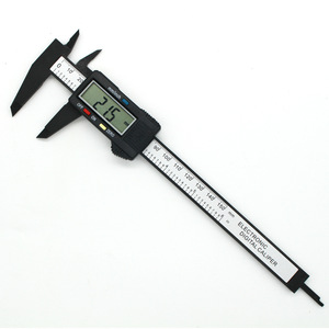 Qiye LCD écran étrier Vernier outil de mesure 6 "150 MM plastique étanche électronique affichage numérique Vernier pied à coulisse - Product Image 3