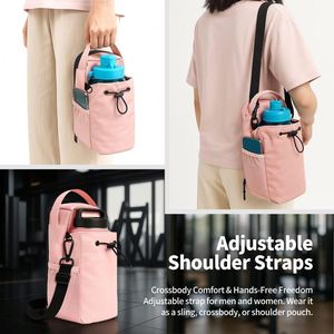 Magnetic Gym <b>Bag</b> Water Bottle <b>Carrier</b> Holder With Shoulder Fitness Mobile Phone <b>Storage</b> <b>Bag</b> Wear-Resistant Gym <b>Bag</b> Convenient - Product Image 4