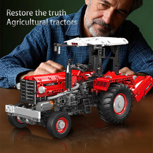 Moule <span class=keywords><strong>King</strong></span> 17064 Technicales Tracteur Agricole Fermier Voiture Blocs de Construction Ingénierie Série Briques Jouets pour Cadeau de Noël - Product Image 3