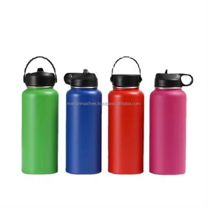 Custom BPA-Free 18oz/24oz/32oz/40oz/64oz Double Wall Stainless Steel Flask Water Bottles Lid <b>Hot</b> Cool Water Thermos - Product Image 1