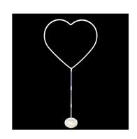 Coeur ballon support support ballon accessoires ballon colonne arc Kit pour désherbage et saint valentin fête décoration