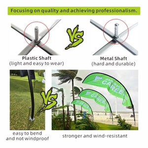 Tùy chỉnh ngoài trời bay bãi biển cờ nước mắt lông kinh doanh quảng cáo <span class=keywords><strong>banner</strong></span> khuyến mại Cờ & biểu ngữ - Product Image 4