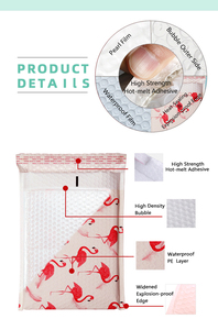 Holographic Custom <strong>Bubble</strong> <strong>Mailers</strong> <strong>Bubble</strong> Bag Padded Postal Courier Shipping Envelopes with Handle - Product Image 3