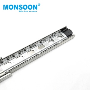 Accesorios para Muebles, Rieles de Cajón de Acero Inoxidable de 42 mm, Rieles Telescópicos de Montaje Lateral para Cajones de Cocina - Product Image 6