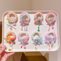 Élastiques à Cheveux pour Enfants 2026 Nouveau Style Super Féerique Vintage Floral Papillon Mignon Haute Élasticité Filles Style Princesse