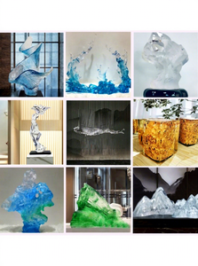Transparent Plastic <b>Art</b> Sculpture Abstract Decor <b>Object</b> for Home Villa Hotel Decoration Unisex 14 Years & Up - Product Image 2