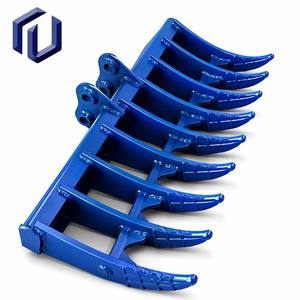 EU Backhoe Stick Rake for 420 Root Rake for 3CX Mini Digger Stick Rake 27 45 with Hard Face - Product Image 1