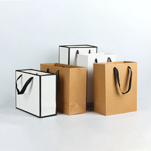 Vente de sortie d'usine logo personnalisé feuille simple shopping sacs kraft différentes couleurs vierges vêtements chaussures emballage pas cher cadeau sac en <span class=keywords><strong>papier</strong></span> - Product Image 2