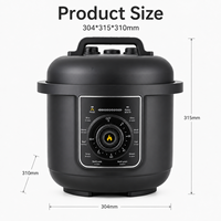 Autocuiseur Électrique Multifonctionnel Domestique OEM 6L 1000W avec Pot Intérieur Antiadhésif et Bouton Mécanique