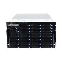 Chasis de Servidor de Rack ATX de Alta Calidad OEM Personalizado Xeon E5 de 10 Núcleos a 2.3GHz, 32G DDR4 RECC, 128G SSD, 6U, 60 Bahías