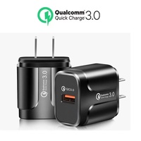 Chargeur de téléphone 18W au prix le plus bas QC3.0 chargeur mural unique prise US/EU chargeur de téléphone USB pour Iphone pour Xiaomi