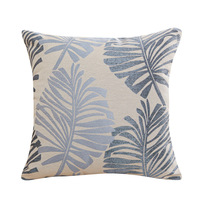 Amity Sofa Decor Taie d'oreiller Housse de coussin Polyester Machine Wash Plant High Quality Luxury Jacquard Leaves Series Home