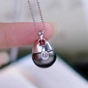 Accesorios 31186DIY, Colgante de Plata S925 con Cuentas de 11-13 mm, Collar con Hebilla Vacía para TOEFL, Colgantes de Perlas 31186DIY - Product Image 1