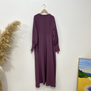 6693+2306 #   Ensemble Abaya Longue Dernière Collection avec Khimar Une Couche en Dentelle et Fermeture Éclair Plissée sur le Devant – Robe Élégante et Modeste, Ensemble Abaya Khimar Hijab - Product Image 5