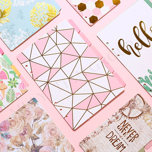Carpeta A5 A6, divisores de índice, 5 <span class=keywords><strong>pestañas</strong></span>, carpetas de hojas sueltas, etiquetas de índice, tarjetas de papel, cuaderno, diario, planificador, divisor, Página de inserciones - Product Image 4