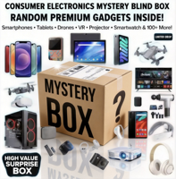 Boîte surprise électronique 3C Lucky Advanced 5-15 produits : montre connectée, tablette, ordinateur portable, boîte mystère aléatoire