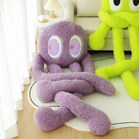 Peluche Poulpe Kawaii à Succès Commercial, Vente en Gros, Décoration Thème Océan, Calamar en Peluche avec Grands Yeux, Coussin Poulpe Mignon