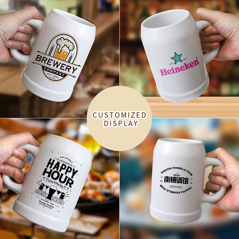 80ml Custom Logo White Ceramic Coffee