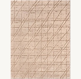 <span class=keywords><strong>Tapis</strong></span> moderne en laine couleur <span class=keywords><strong>sable</strong></span>, à lignes gravées en tissage plat, à poils coupés et pelucheux, <span class=keywords><strong>tapis</strong></span> <span class=keywords><strong>de</strong></span> luxe pour salon - Product Image 3