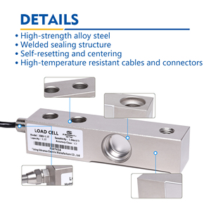 Celda de Carga Impermeable IP68 <span class=keywords><strong>Silvanus</strong></span> XBD-1.1t para Silo/Tanque, 1.1t, Diseño de Viga de Cizallamiento de Acero Aleado, Precisión del 0.02%, -40~+65°C, con Tornillo - Product Image 3