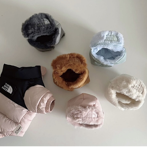 Bonnet pour animaux de compagnie, doux et fourré, résistant au vent, taille S M, pour chien et chat, pour les sorties, le ski, les voyages, enveloppe de cou, chapeau chaud d'hiver, couvre-tête pour animaux de compagnie - Product Image 1