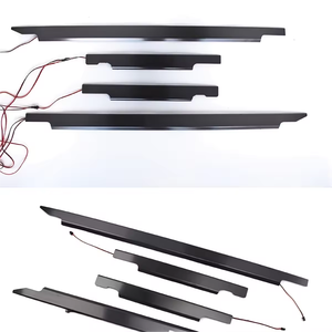 Couvre-seuil <span class=keywords><strong>de</strong></span> <span class=keywords><strong>porte</strong></span> <span class=keywords><strong>de</strong></span> voiture en fibre <span class=keywords><strong>de</strong></span> carbone <span class=keywords><strong>de</strong></span> style B avec lumière LED pour Mercedes-Benz Classe G G Wagon W463 G63 Kit carrosserie - Product Image 5