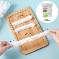 Youyun 100 couvre-aliments jetables élastiques en plastique souple PE, film alimentaire de qualité alimentaire moulé par soufflage, film étirable anti-humidité