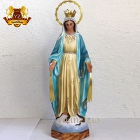 Statue de la Vierge Marie de Lourdes en résine pour jardin extérieur, grande grotte, catholique